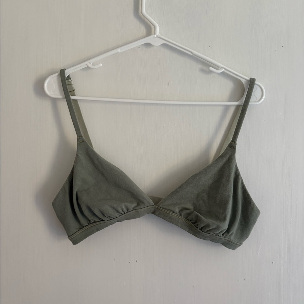 SKIMS Cotton Jersey Triangle Bralette